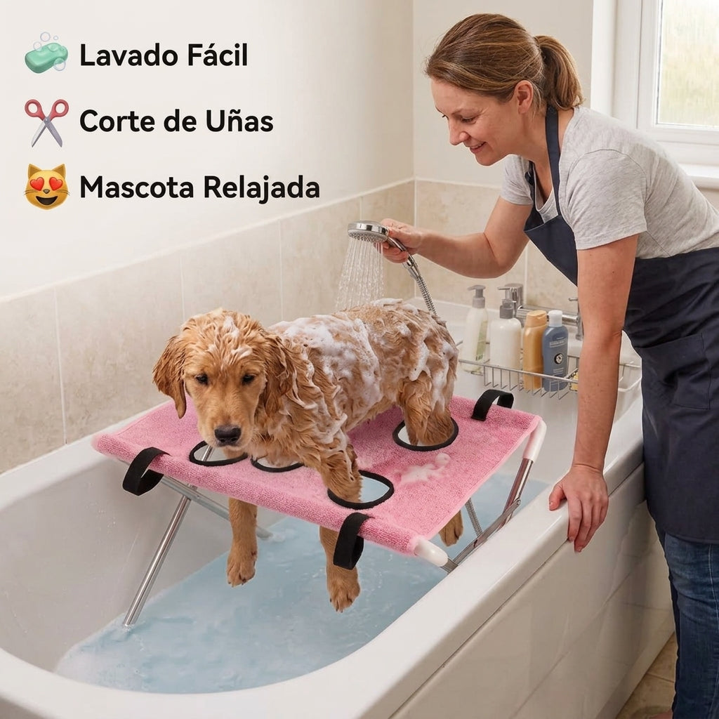 Soporte para limpiar a tu mascota